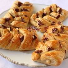 Рецепт Датские булочки с пеканом и кленовым сиропом