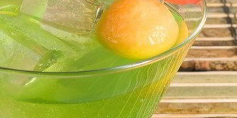 Рецепт дынно-имбирный пунш с базиликом