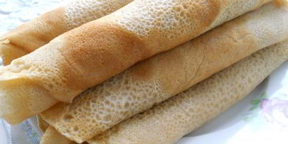 кофейные блинчики с творожной массой и кофейным сиропом