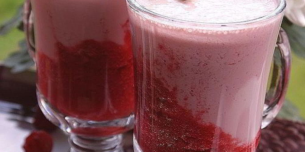 Рецепт коктейль из ряженки с малиной