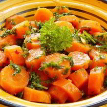 Рецепт Морковь в кленовом сиропе со свежим укропом