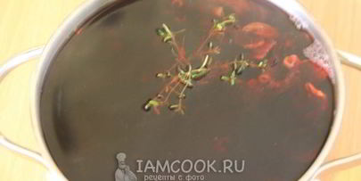 напиток из каркаде с тимьяном