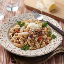 Рецепт Овсяные гребешки с морским коктейлем