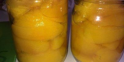 персики в сиропе