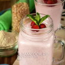 Рецепт Протеиновый коктейль с творогом и кедровой мукой