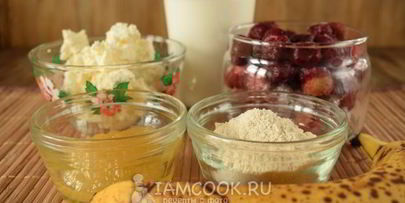 протеиновый коктейль с творогом и кедровой мукой