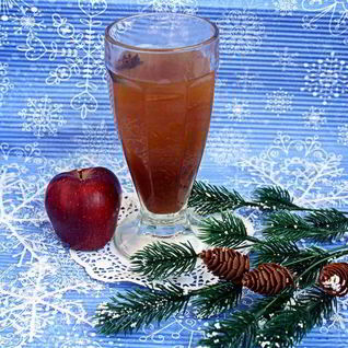 Пряный яблочно-лимонный напиток