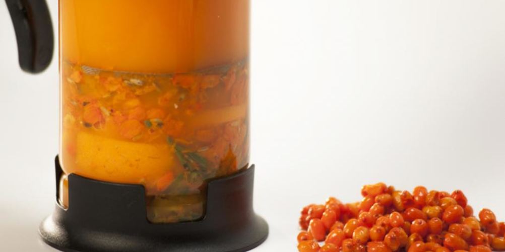 Рецепт теплый облепиховый напиток