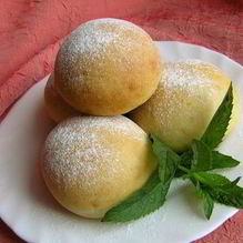 Рецепт Творожные булочки с мятным сиропом