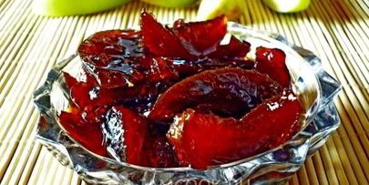 яблочные дольки в грушевом сиропе