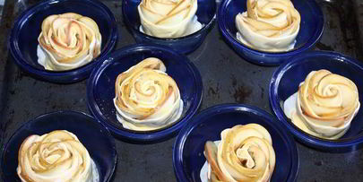 яблочные розы в абрикосовом сиропе