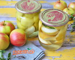 Яблоки в сиропе на зиму