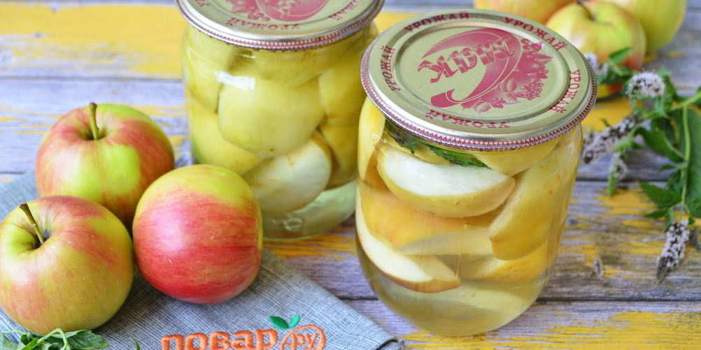 Рецепт яблоки в сиропе на зиму