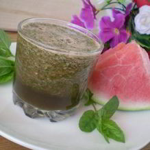 Рецепт Зеленый коктейль с арбузом