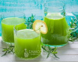 Зеленый коктейль Тархун