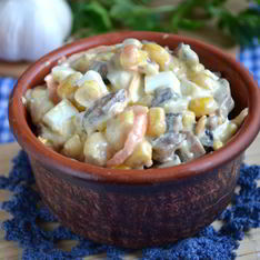 Салаты с корейской морковью