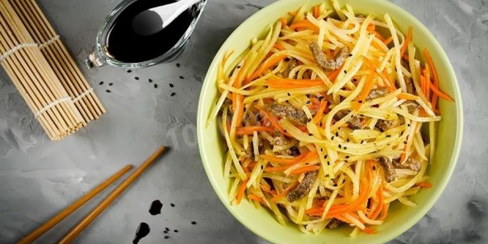 Рецепт корейский салат с говядиной