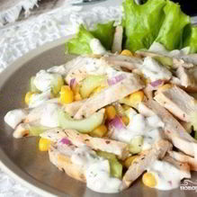 Рецепт Летний салат с курицей