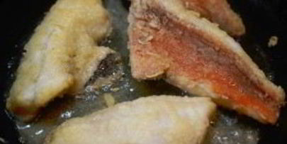 морской окунь с табуле из киноа