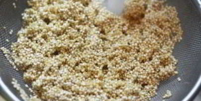 морской окунь с табуле из киноа