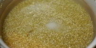 морской окунь с табуле из киноа