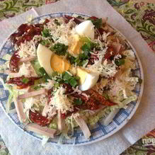 Рецепт Мясной салат с пекинской капустой