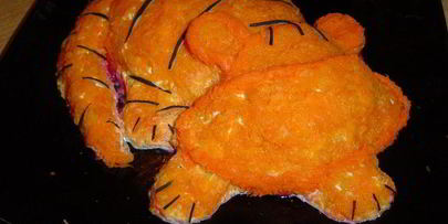 новогодний салат тигренок