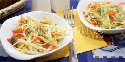 овощной салат с капустой