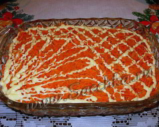 Праздничный салат Лисий хвост