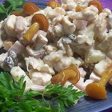 Рецепт Простой салат с грибами и овощами