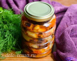 Салат Десяточка с баклажанами на зиму