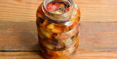 салат десяточка с баклажанами на зиму