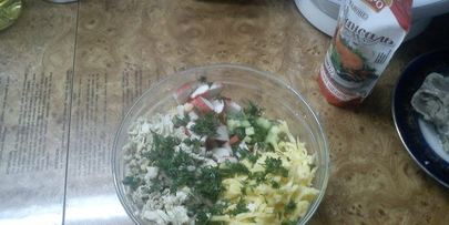 салат фейерверк