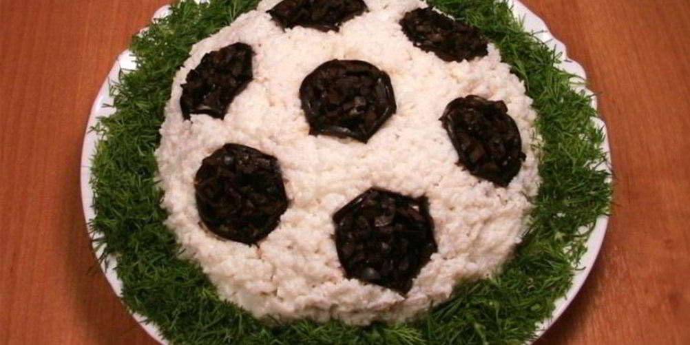 Рецепт салат футбол