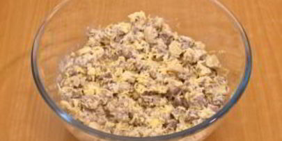 салат грибная поляна