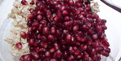 салат из граната и грецких орехов