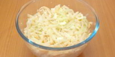 салат из кальмаров с рисом