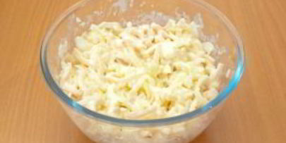 салат из кальмаров с рисом