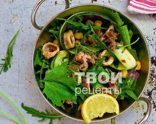 Салат из кальмаров