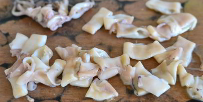 салат из кальмаров