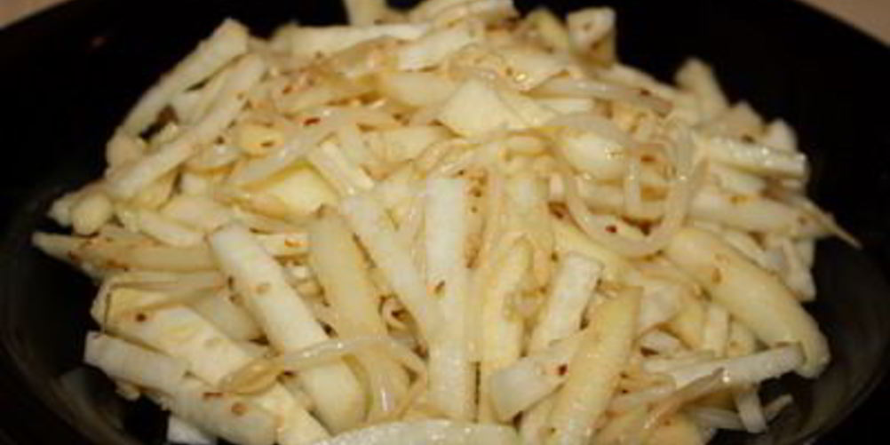 Рецепт салат из кольраби с соей