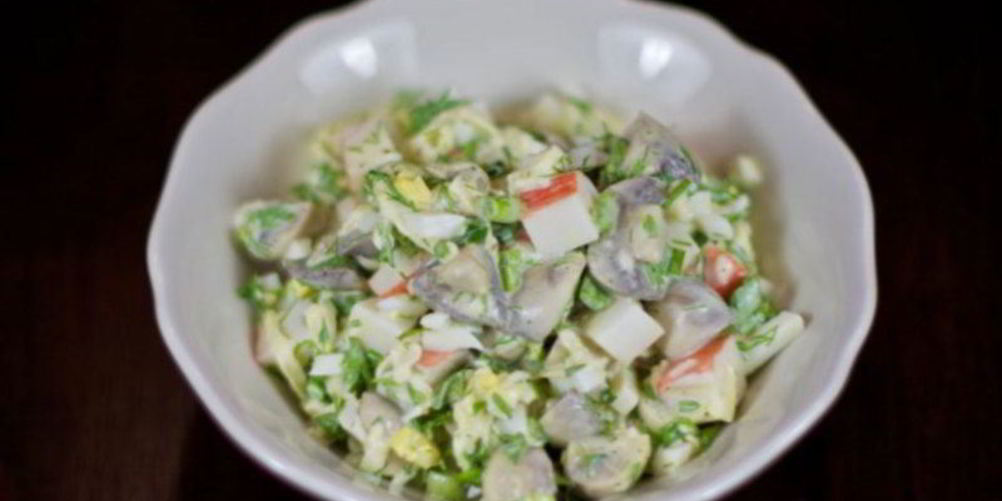 Рецепт салат из крабовых палочек