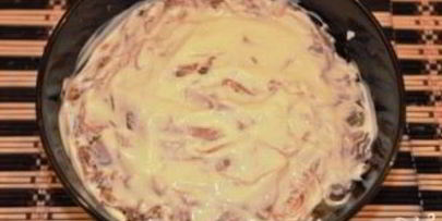 салат из минтая