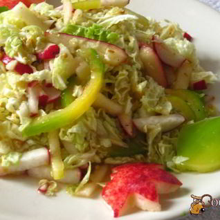 Салат из пекинской капусты с конфитюрной заправкой