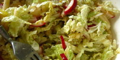 салат из пекинской капусты с конфитюрной заправкой