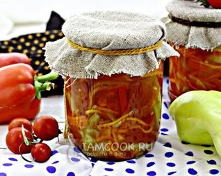 Салат из помидоров и перца на зиму