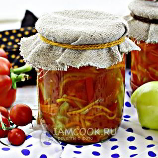 Салат из помидоров и перца на зиму