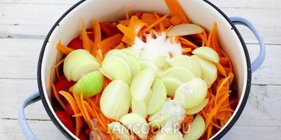 салат из помидоров и перца на зиму