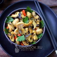 Рецепт Салат из рапанов с овощами и грибами