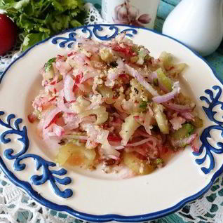 Салат из редиса и сельдерея